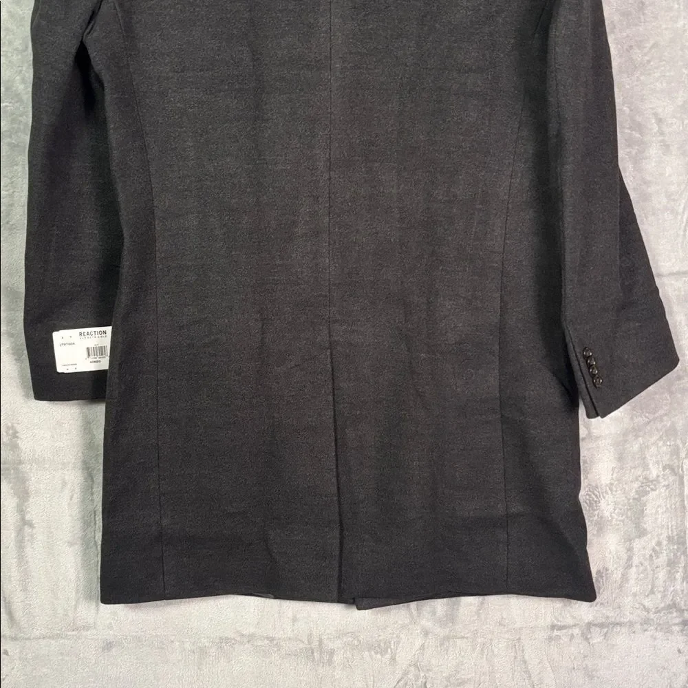 NWT Nee Kenneth Cole Reaction Charcoal Classic Fit Long Overcoat Size 40R